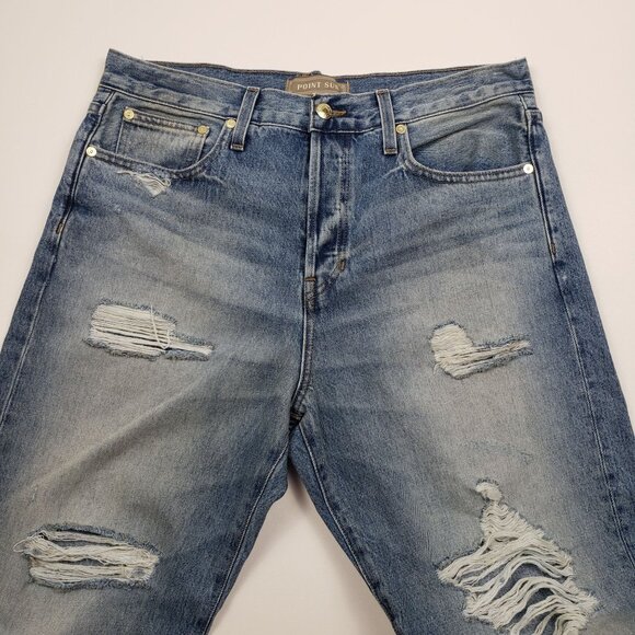 J. Crew Point Sur Denim Distressed Loose Straight Jean Size 29 Vintage Vibes NWT - Picture 11 of 16